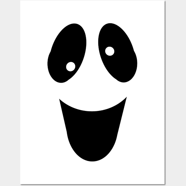 Ghost Face Spooky Boo Funny Christmas Gift Wall Art by giftideas